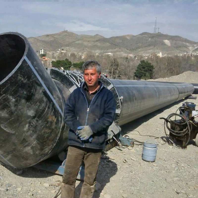 BUTT FUSION MACHINE IN MIDDLE-EAST PROJECT